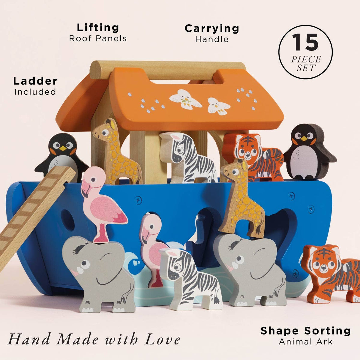 Wooden Ark & Animals Shape Sorter
