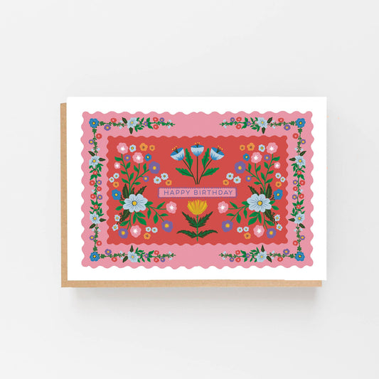 HAPPY BIRTHDAY FOLK CARD