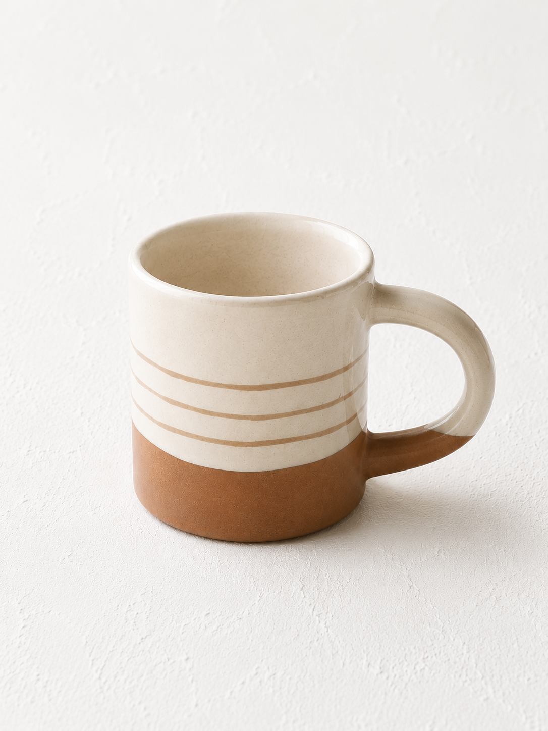 STRIPE MUG - TAUPE