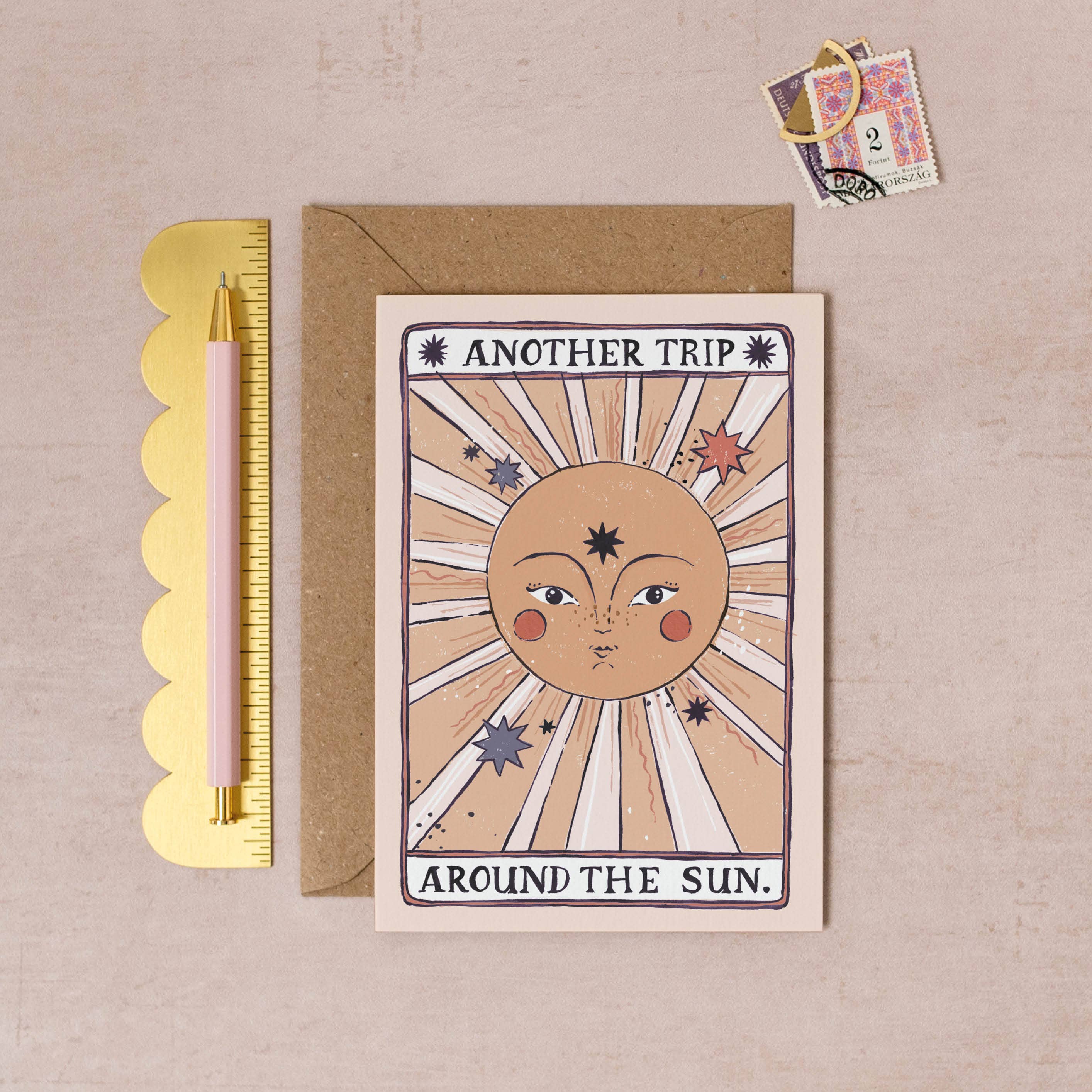 TAROT SUN BIRTHDAY CARD
