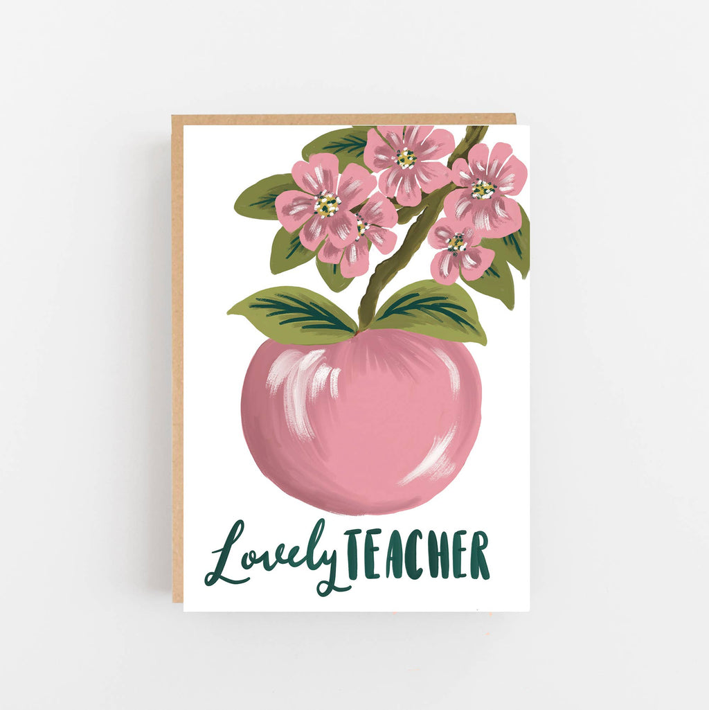 LOVELY TEACHER BLOSSOM CARD