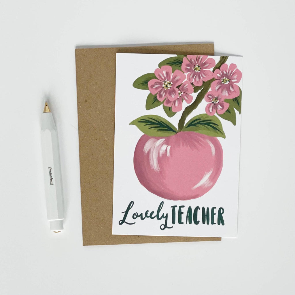 LOVELY TEACHER BLOSSOM CARD
