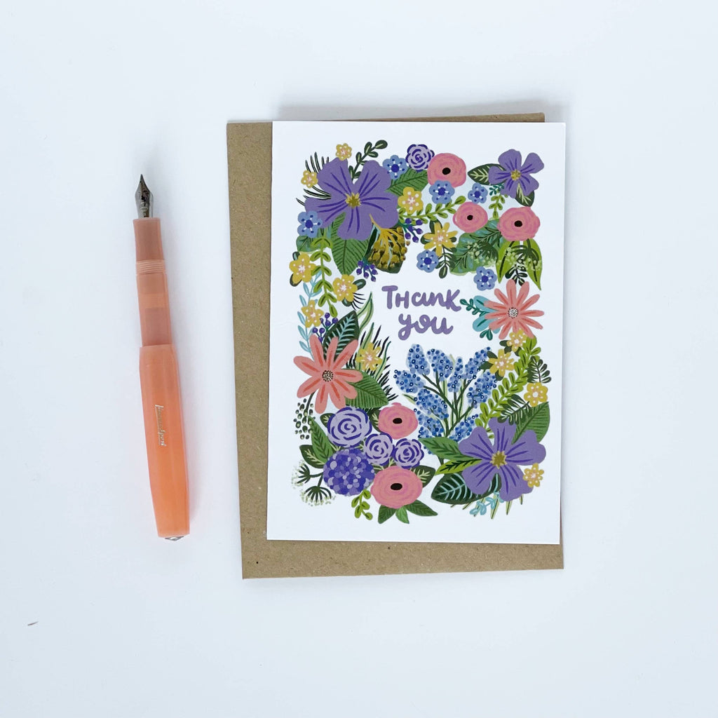 THANK YOU FLOWERS CARD
