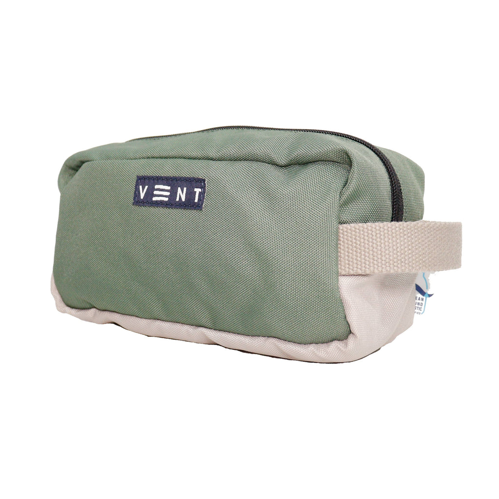 Cosmetics/Stationery Bag | Recycled Ocean Plastic | Green