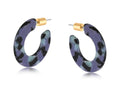 TINY HOOP EARRINGS, LILAC