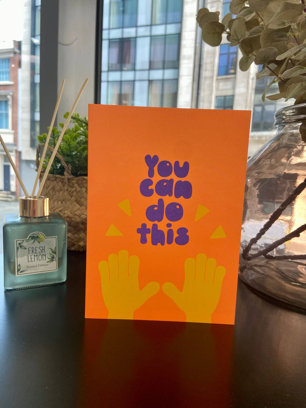 You Can Do This | Modern Neon Encouragement Greetings Card