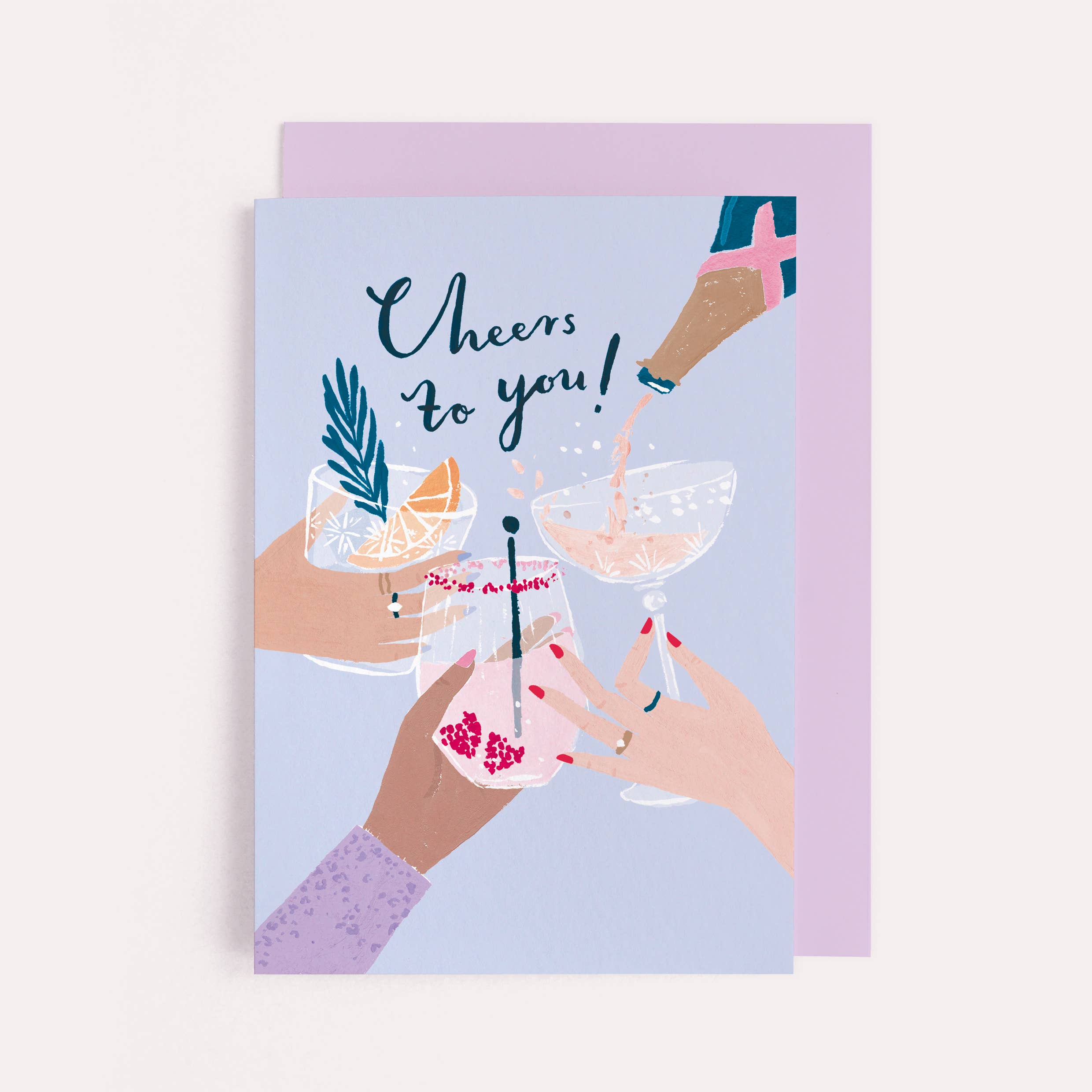 Cheers to You Card | Cocktail Birthday Cards | Congrats Card