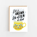 LETS DRINK TEA CARD