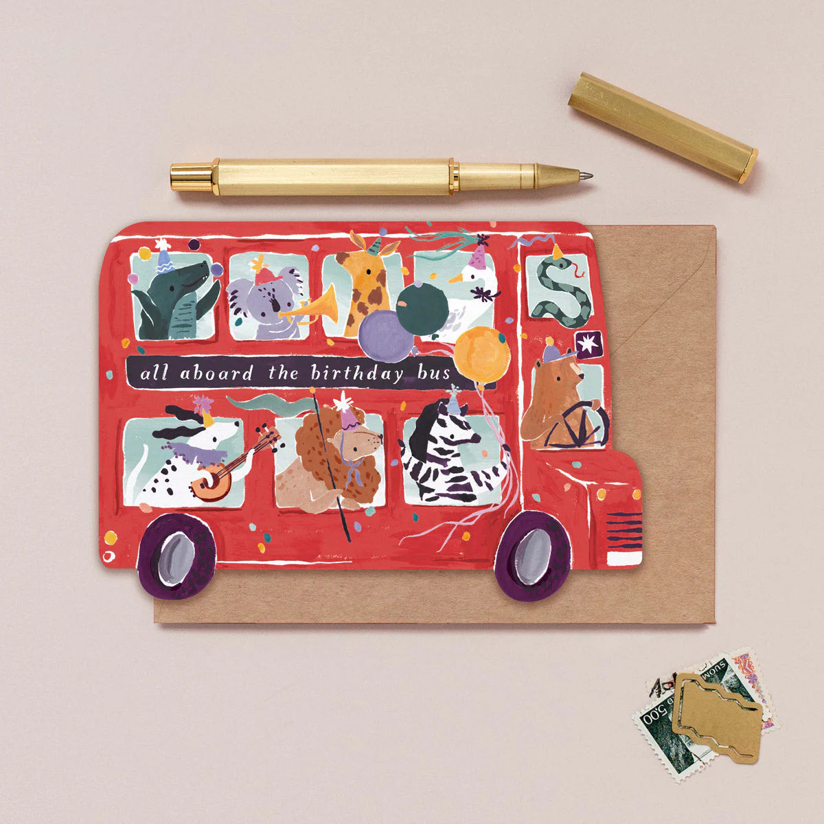 BIRTHDAY BUS CARD