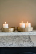 REEDED TRAY SET