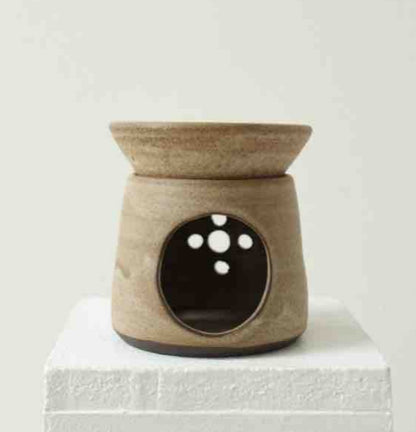 HAND THROWN WAX BURNER, MIST
