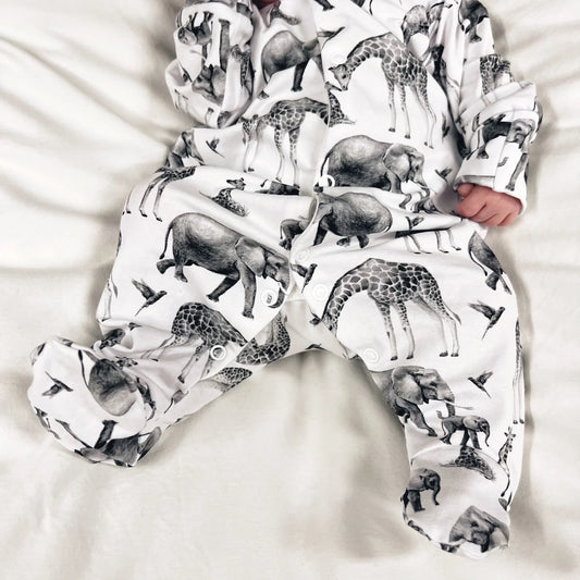 SAFARI ANIMAL SLEEPSUIT
