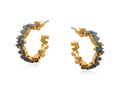 SIRENS HOOP EARRINGS, BLUE