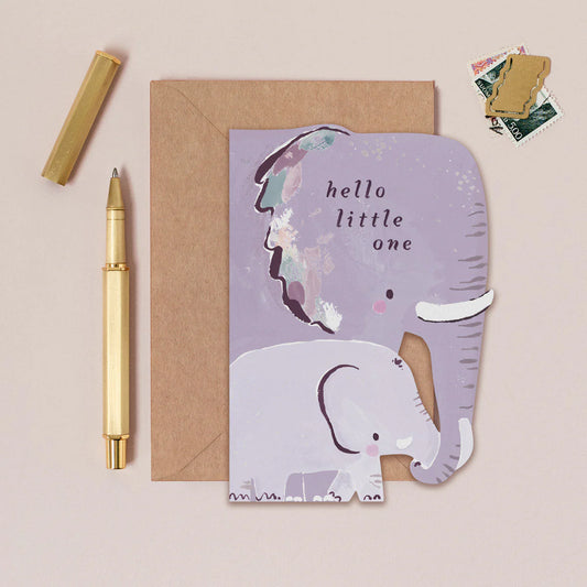ELEPHANT NEW BABY CARD