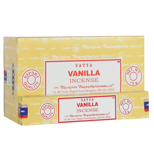 Satya Hand Rolled Incense, Vanilla