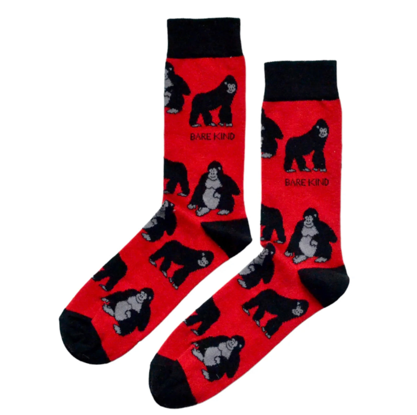 Save the Gorillas Bamboo Socks, Adult size UK 7-11