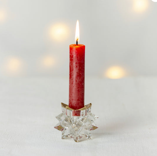 Star Glass Candle Holder