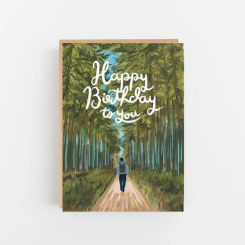 HAPPY BIRTHDAY, TREES CARD