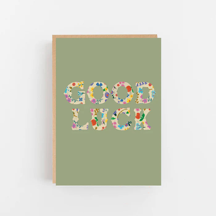 GOOD LUCK, PATTERN CARD