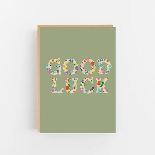 GOOD LUCK, PATTERN CARD