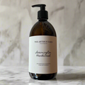 Leamington scented handwash by The Artibus Yard, crafted with gentle ingredients and fresh citrus and floral notes, in an amber glass bottle with pump dispenser.
