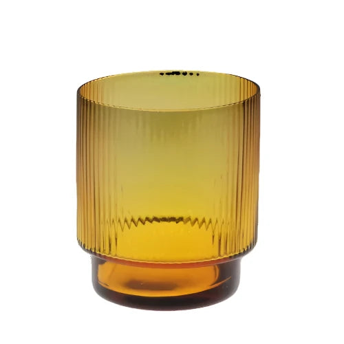 RIBBED GLASS TUMBLER