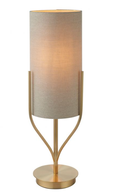 Gold Effect Plate Table Lamp