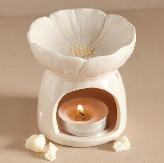 Flower Design Ceramic Wax Burner
