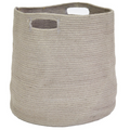 CHINCHILLA BRAIDED BASKET, MEDIUM