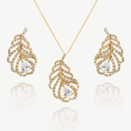 CRYSTAL FEATHER SET