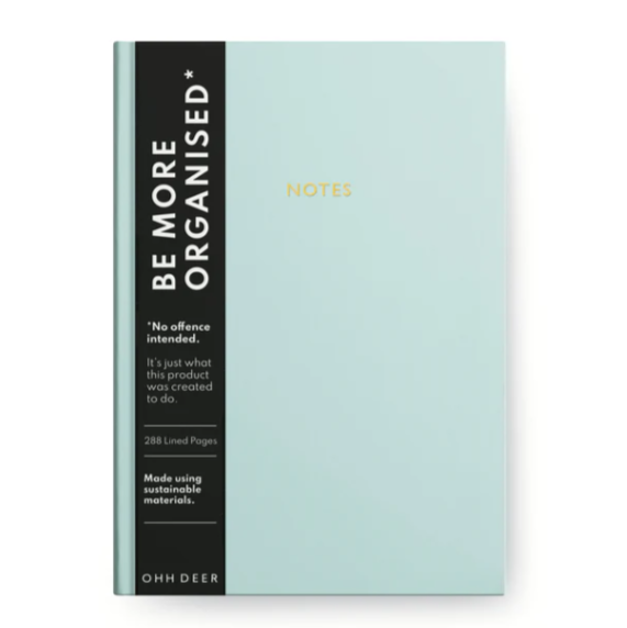 BLUE LINEN NOTEBOOK