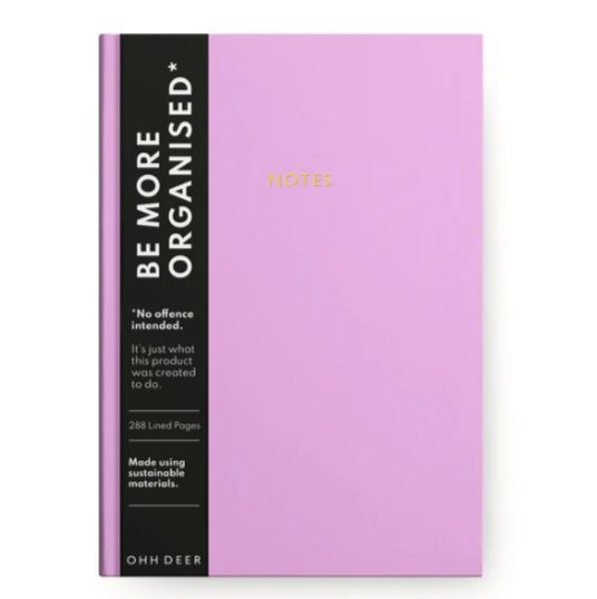 PURPLE LINEN NOTEBOOK