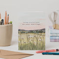Derbyshire Sunset Wedding Card