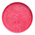 ROUND ENAMEL TRAY, PINK
