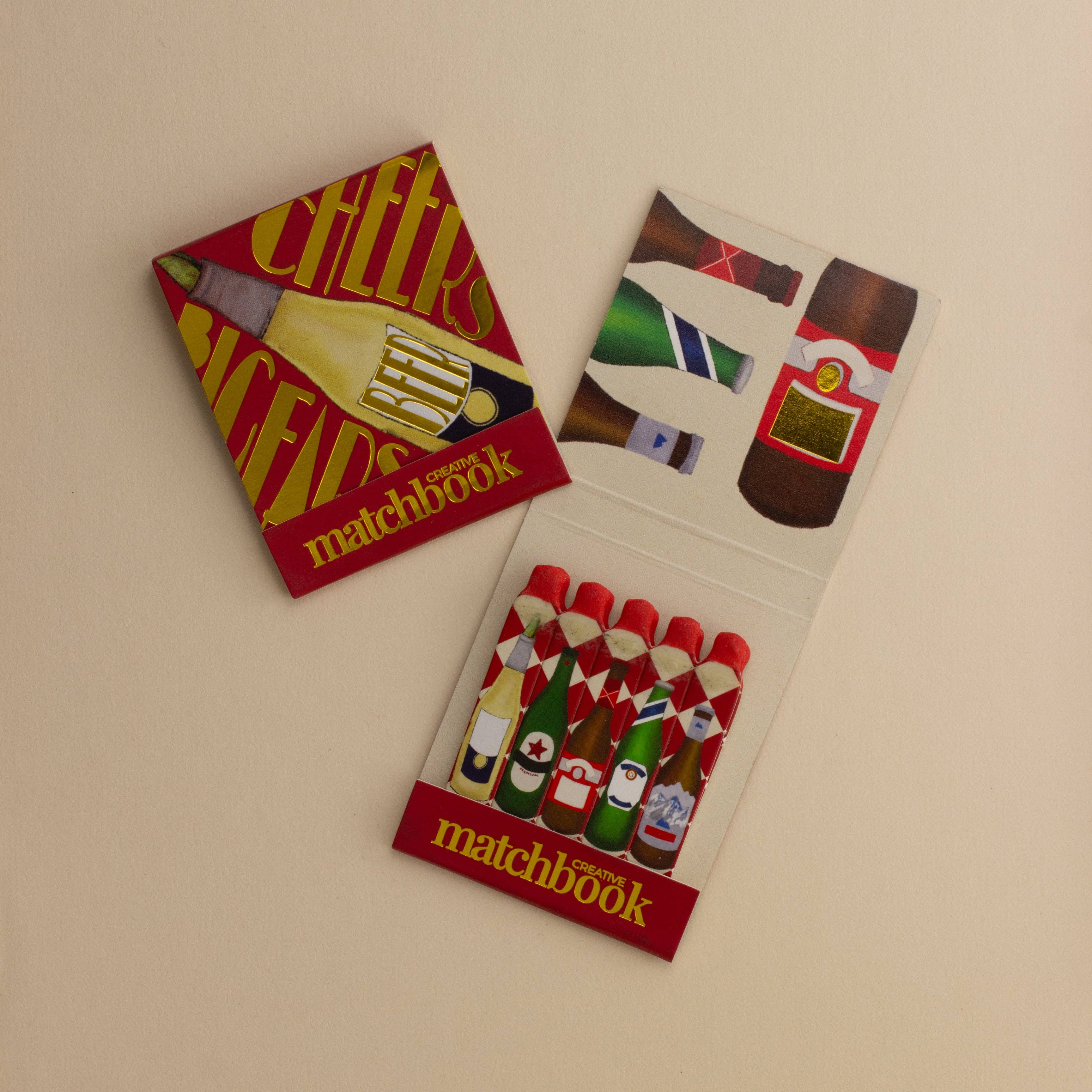 MATCHBOOK, BEER BOTTLE