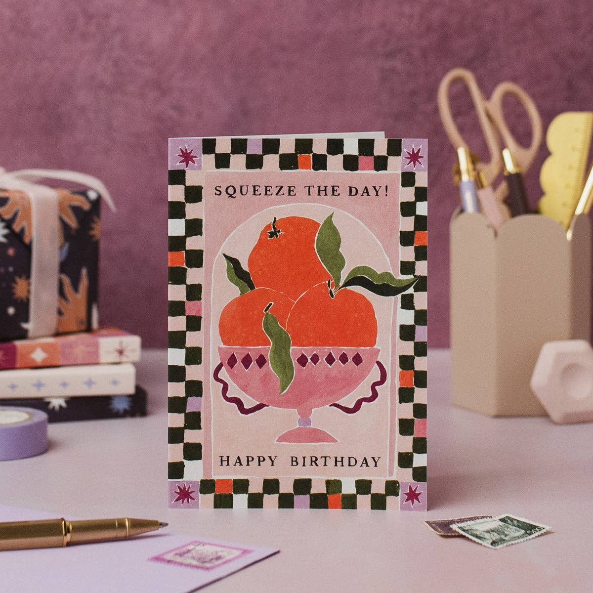 Squeeze The Day Oranges Card | Birthday Cards