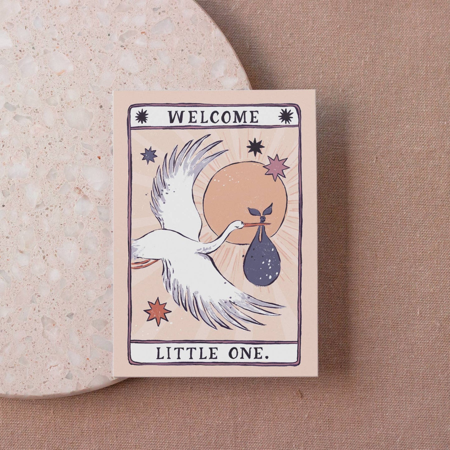 STORK NEW BABY CARD