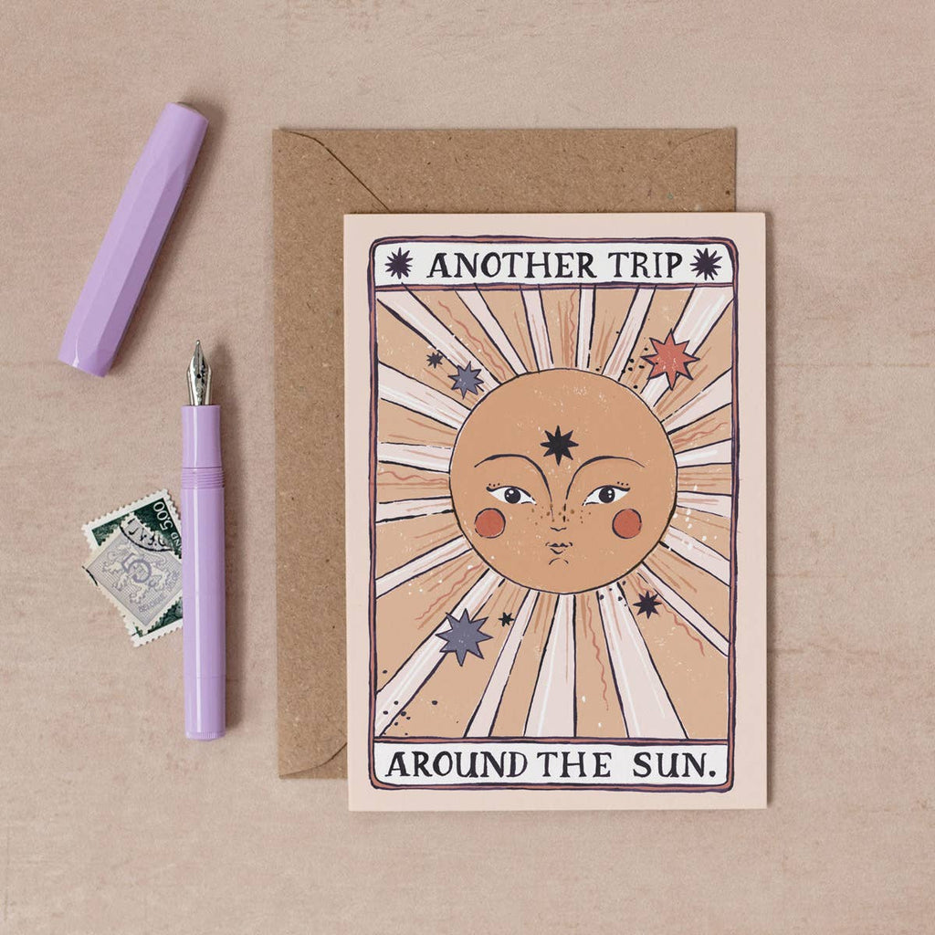 TAROT SUN BIRTHDAY CARD