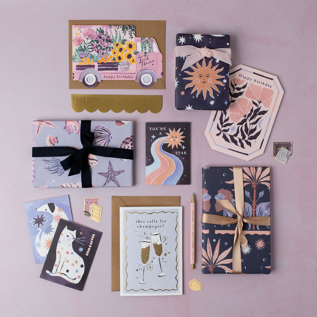 Starry Dog Mini Card | Mini Greeting Cards