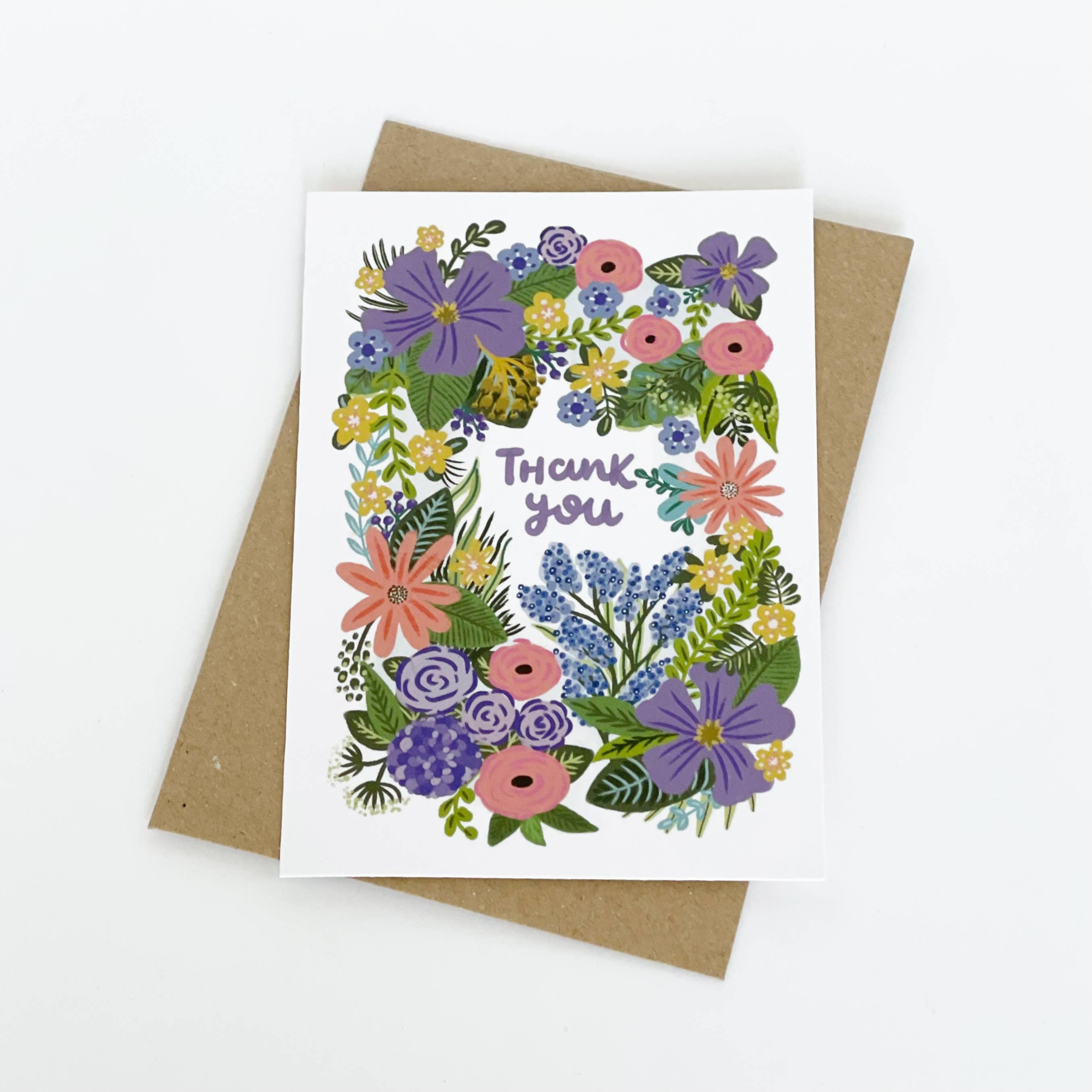 THANK YOU FLOWERS CARD