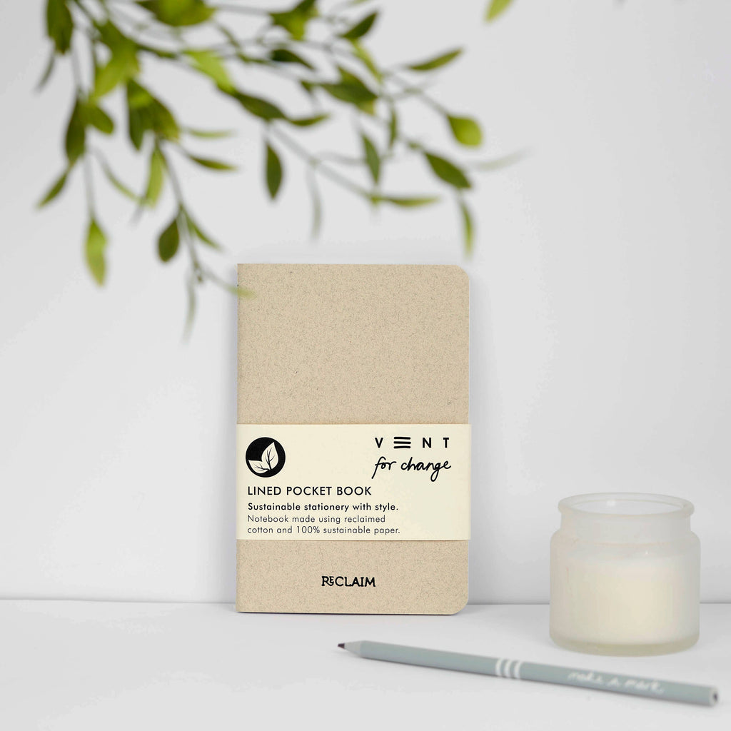 Notebook A6 RECLAIM | Reclaimed Cotton | Pearl