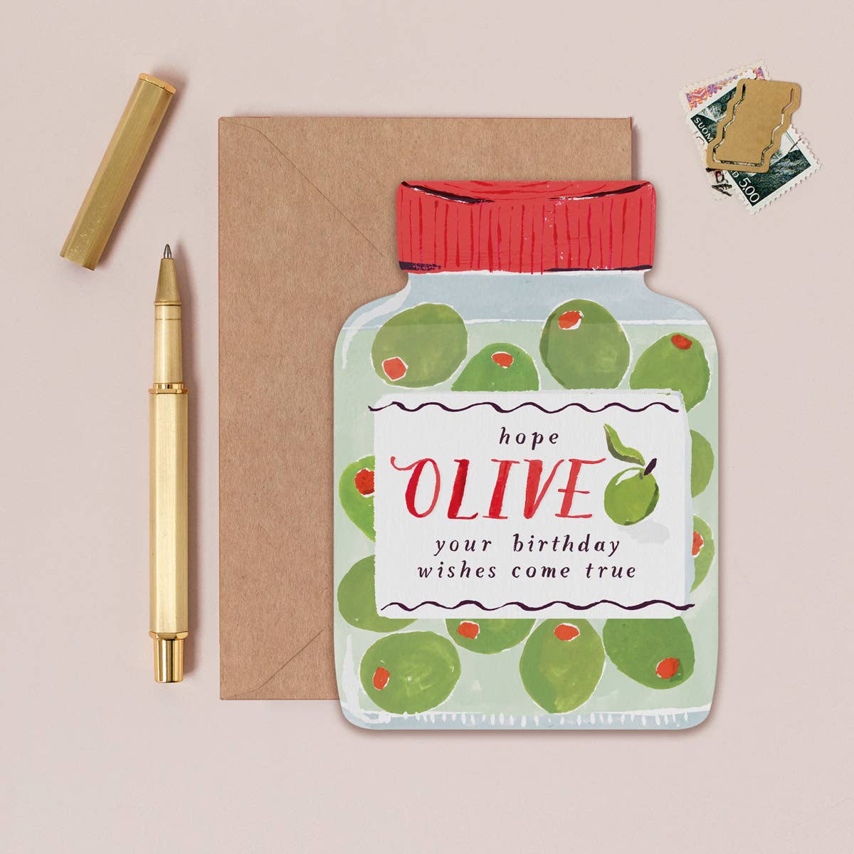 OLIVES BIRTHDAY CARD