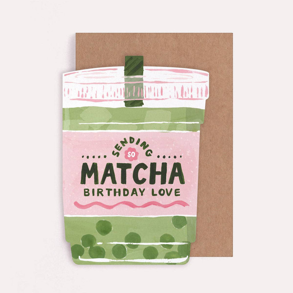 Matcha Birthday Card