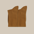 COTTON CREW SOCKS, CARAMEL