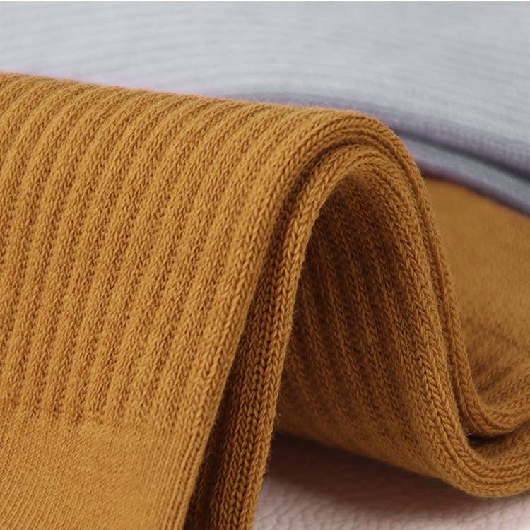 COTTON CREW SOCKS, CARAMEL