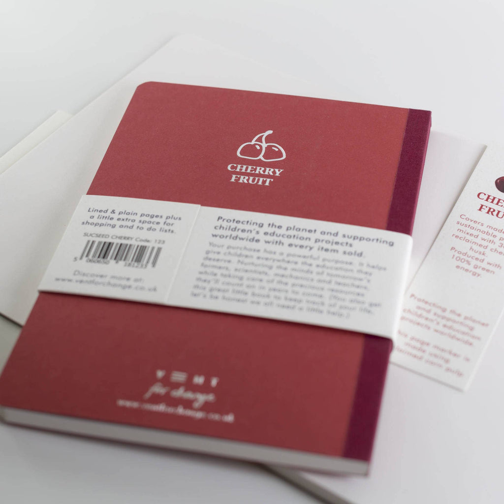 SUCSEED JOURNAL, RECLAIMED CHERRY HUSK