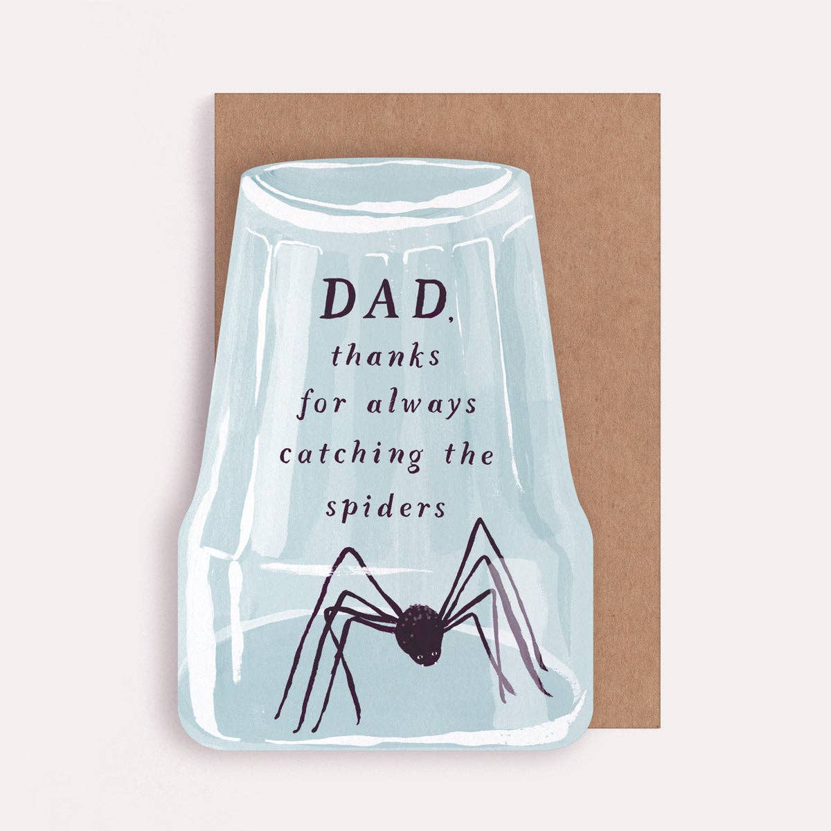 Spider Catching Dad Card