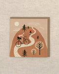 Cycling Climb Greetings Card