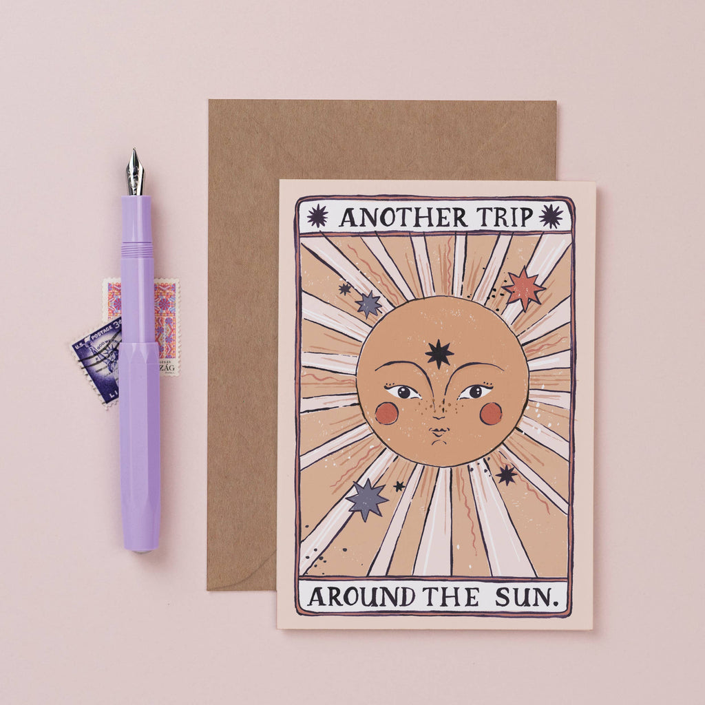 TAROT SUN BIRTHDAY CARD