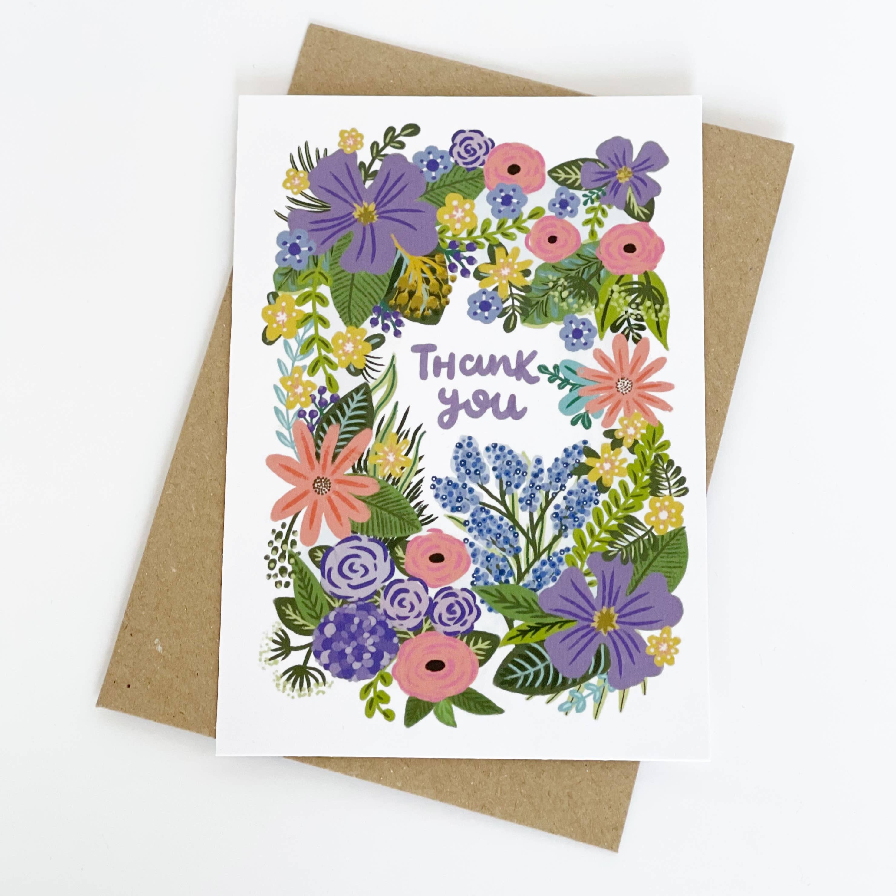 THANK YOU FLOWERS CARD